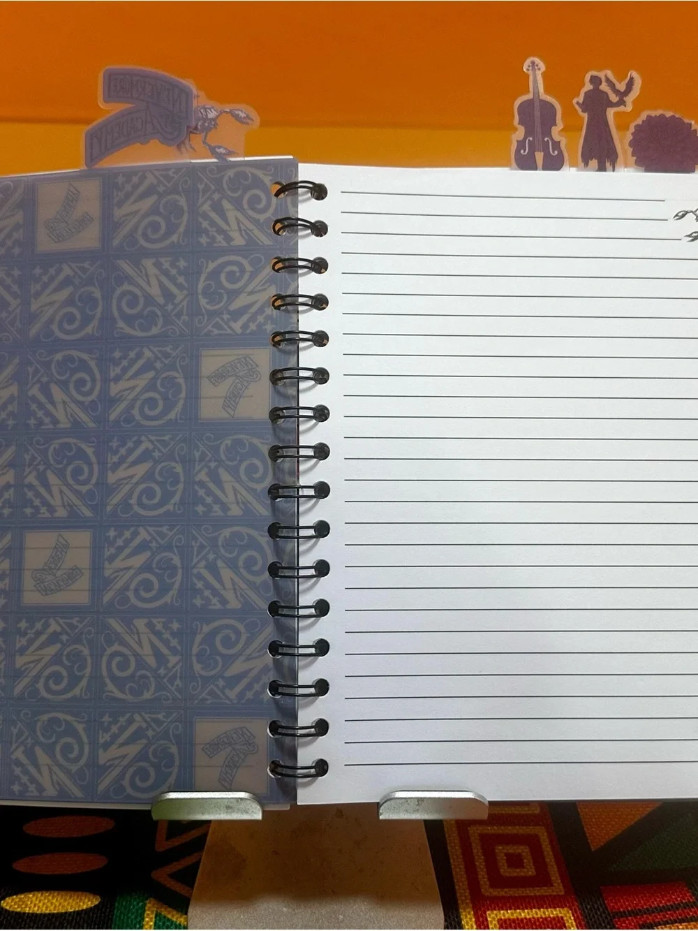 Official Wednesday Themed Black Spiral Notebook - Gothic Journal
